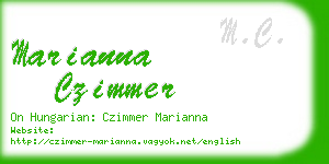 marianna czimmer business card